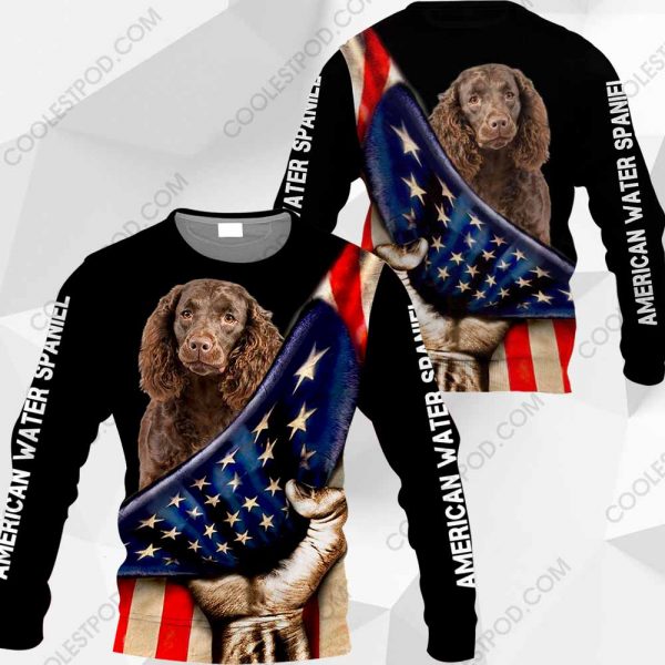 American Water Spaniel - Flag - 0489-261219