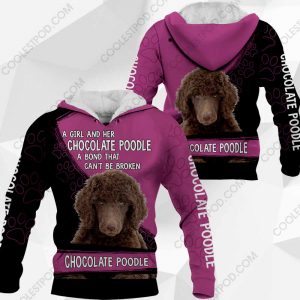 A Girl And Her Chocolate Poodle A Bond That Can't Be Broken-0489-301119