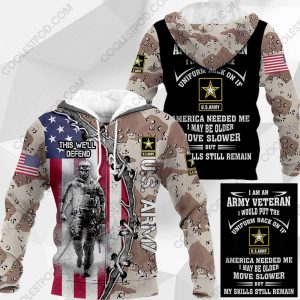 U.S. Army - DBDU - This We'll Defend I Am An Army Veteran-1001-031219