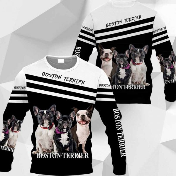 Boston Terrier - Over Printed Shirts -Vr3-031219