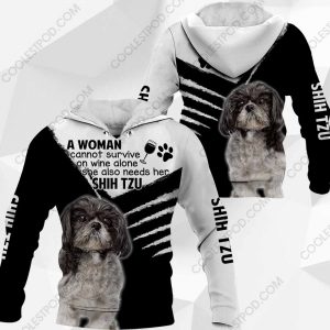 Shih Tzu - A Woman Cannot Survive On Wine Alone - 0489 - 301219