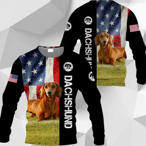 Dachshund - American Flag - 281219