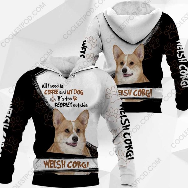 Welsh Corgi-All I Need Is Coffee And My Dog-0489-171219