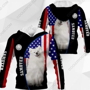 Samoyed Flag All Over Printed  Vr2 - M0402 - 121219