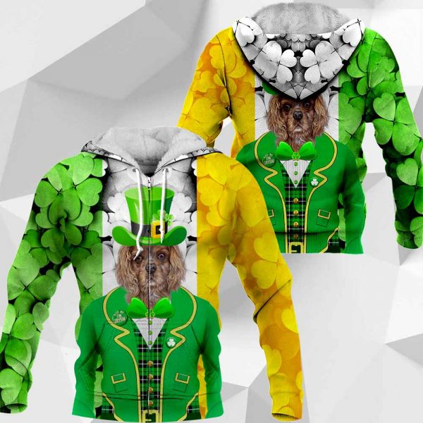 Cavalier King Charles Spaniel - 3D All Over Printed Patrick Day - 020120