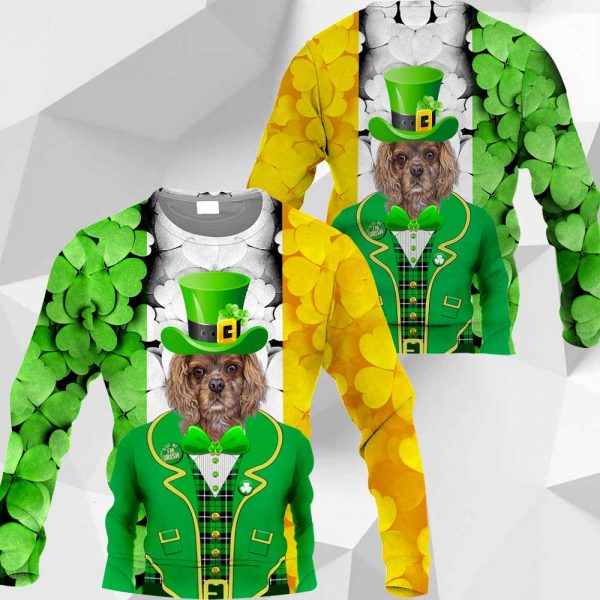 Cavalier King Charles Spaniel - 3D All Over Printed Patrick Day - 020120