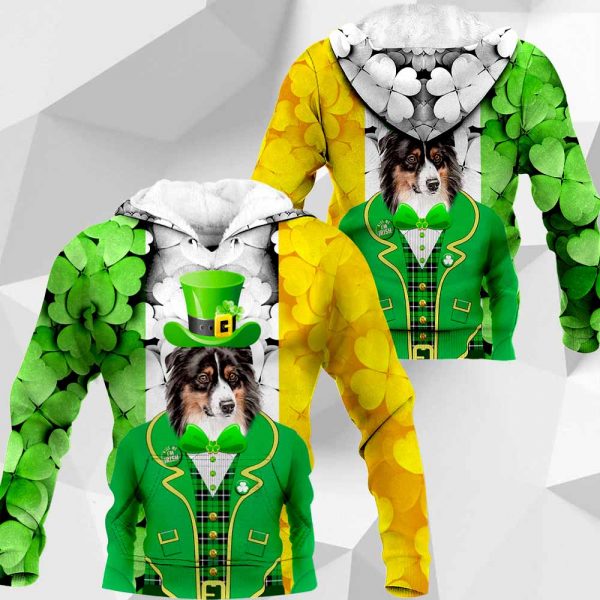 Australian Shepherd - 3D All Over Printed Patrick Day - 020120