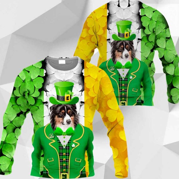 Australian Shepherd - 3D All Over Printed Patrick Day - 020120