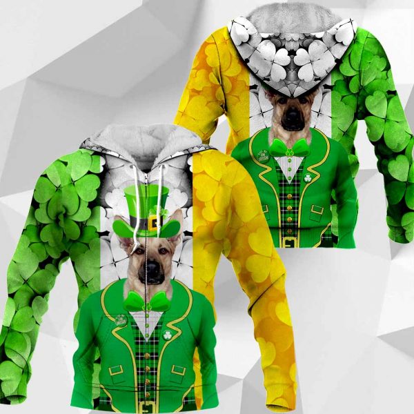 German Shepherd - 3D All Over Printed Patrick Day - 020120