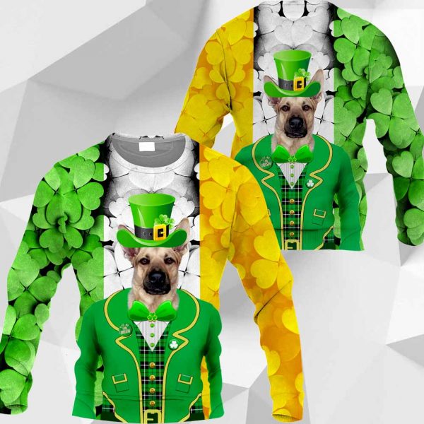 German Shepherd - 3D All Over Printed Patrick Day - 020120