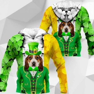 Basset Hound - 3D All Over Printed Patrick Day - 020120