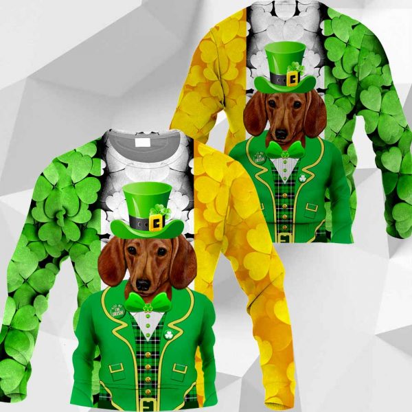 Dachshund - 3D All Over Printed Patrick Day - 020120