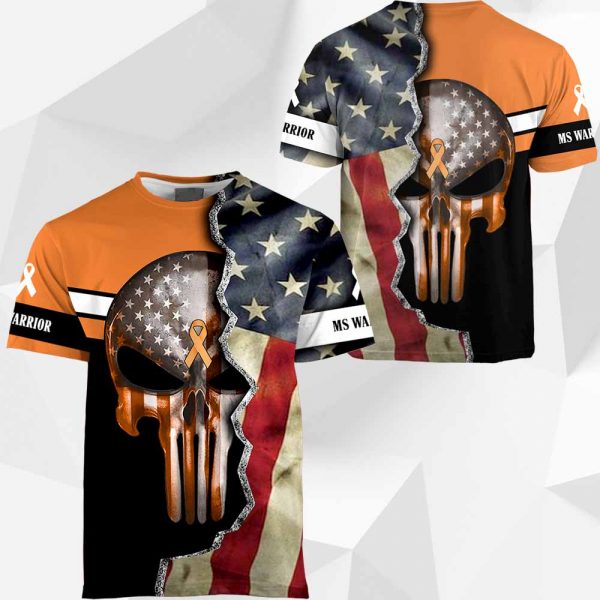 Skull Multiple Sclerosis Warrior Flag 1504 BI-190220