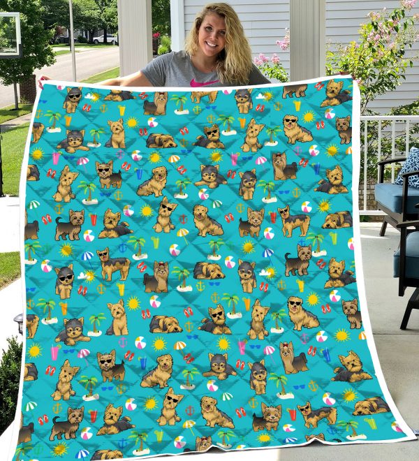 Quilt-Yorkshire Terrier-Camping and Beach 0489 HU090320