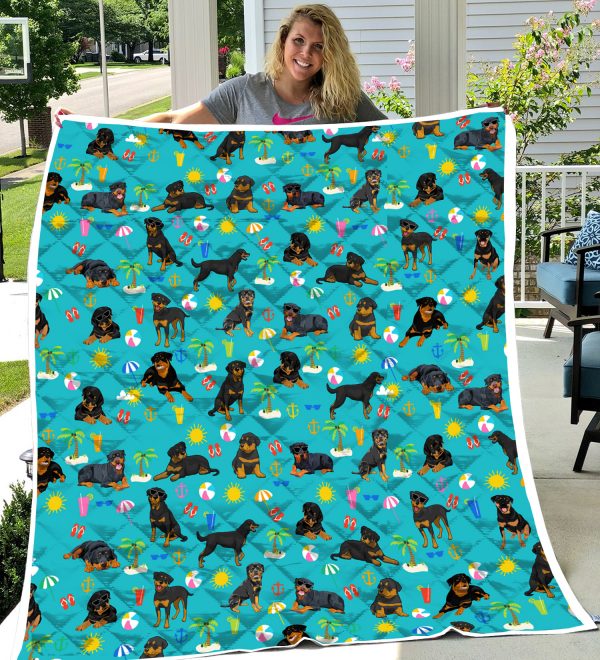 Quilt-Rottweiler-Camping and Beach 0489 HU090320