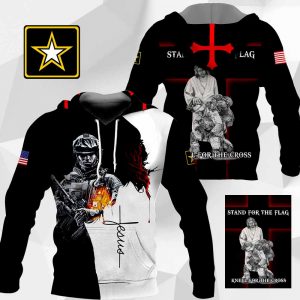 U.S. Army Jesus Stand For The Flag Kneel For The Cross PH300320