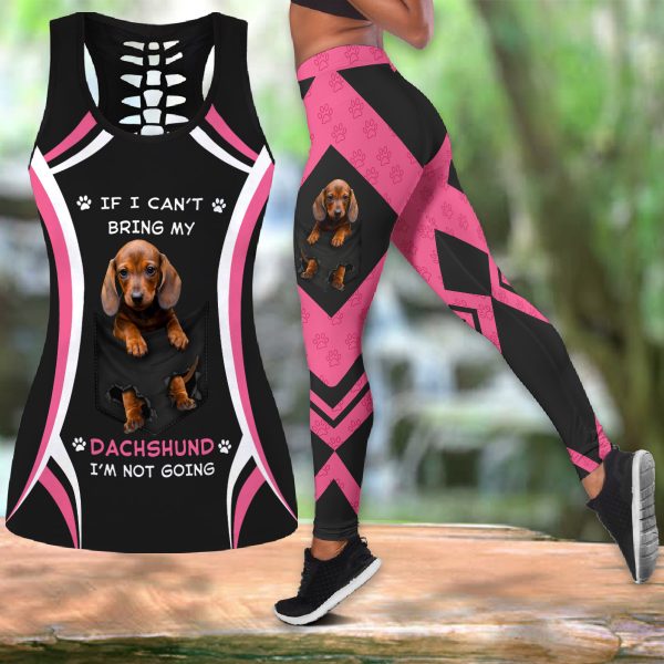 Combo Tank Top and Legging - If I Can't Bring My Dachshund 0489 T140320
