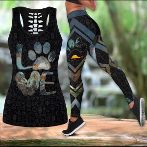 Combo Tank Top and Legging - Love Camping Dog 0489 T190320