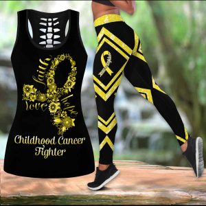 Childhood Cancer Fighter Faith Hope Love LEGGING OUTFIT 2511 HA230320