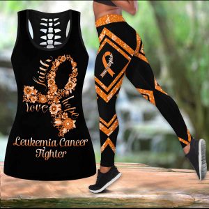 Leukemia Cancer Fighter Faith Hope Love LEGGING OUTFIT 2511 HA230320