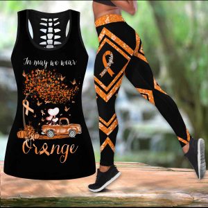 Multiple Sclerosis In May We Wear Orange Autumn LEGGING OUTFIT 3d 2511 HA250320