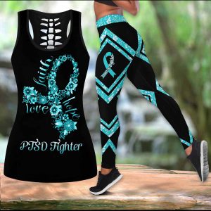 Post Traumatic Stress Disorder Fighter Faith Hope Love LEGGING OUTFIT 2511 HA230320