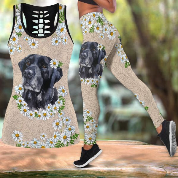 Combo Tank Top - Legging - Black Labrador Retriever Daisy 0489 HU110320