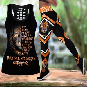 Multiple Sclerosis I Wear My Scars Like A Warrior LEGGING OUTFIT 2511 HA080420