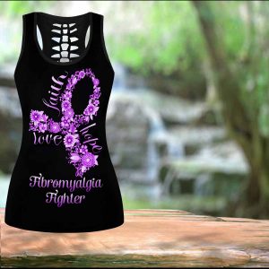 Fibromyalgia Fighter Faith Hope Love LEGGING OUTFIT 2511 HA230320 (Hollow only)