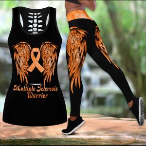 Multiple Sclerosis Warrior Wing Ribbon LEGGING OUTFIT 2511 HA130420