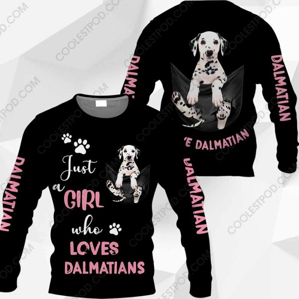 Just A Girl Who Loves Dalmatians In Pocket - M0402 - 060120