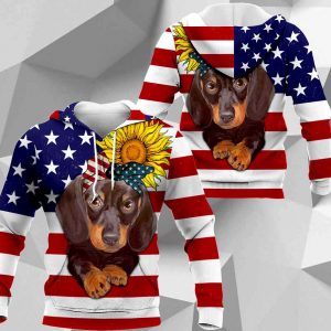 Dachshund Sunflower Flag All Over Printed M0402 HU120520