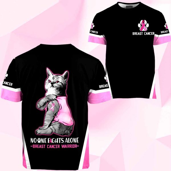 Breast Cancer Cat No One Fight Alone 2511 HA120220