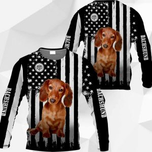 Dachshund Flag All Over Printer Vr3 M0402 LA210220