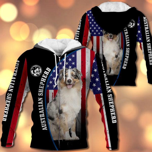 Australian Shepherd Flag All Over Printed  Vr2– M0402