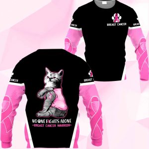 Breast Cancer Cat No One Fight Alone 2511 HA120220