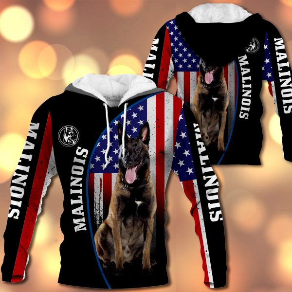 Malinois Flag All Over Printed  Vr2– M0402