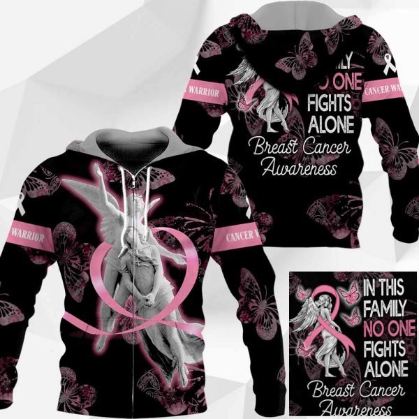 Breast Cancer Butterfly - In This Family No One Fights Alone 1504 BI-200220