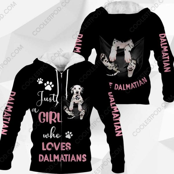 Just A Girl Who Loves Dalmatians In Pocket - M0402 - 060120