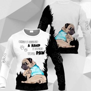 Pug When I Needed A Hand I Found Your Paw-0489-HU200220