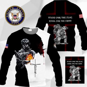 U.S. Navy Stand For The Flag Kneel For The Cross PH300320