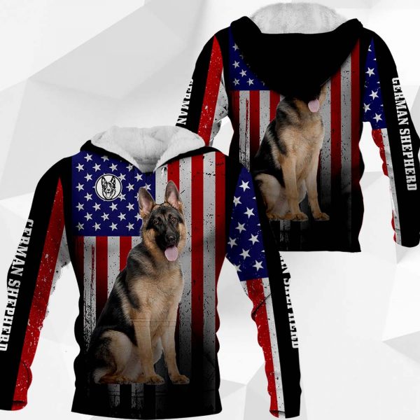 German Shepherd Flag All Over Printer Vr4 M0402 LA210220