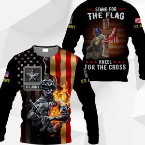 U.S. Army Stand For The Flag Kneel For The Cross 1001 PH250420