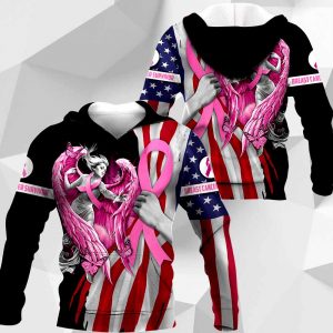 Breast Cancer Survivor Angel American Flag 2511 HA260220