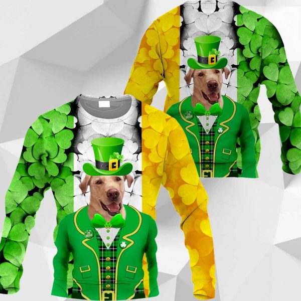 Golden Retriever - 3D All Over Printed Patrick Day - 020120