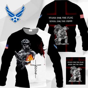 U.S. Air Force Stand For The Flag Kneel For The Cross PH300320