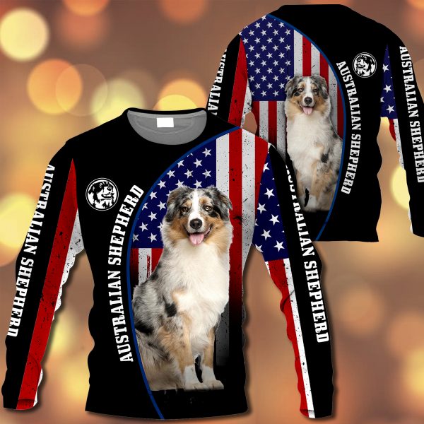 Australian Shepherd Flag All Over Printed  Vr2– M0402