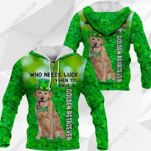 Golden Retriever - Who Needs Luck When You Have - 030120