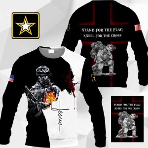 U.S. Army Stand For The Flag Kneel For The Cross PH300320