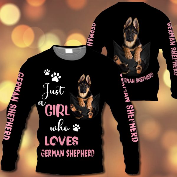 Just A Girl Who Loves German Shepherd In Pocket – M0402